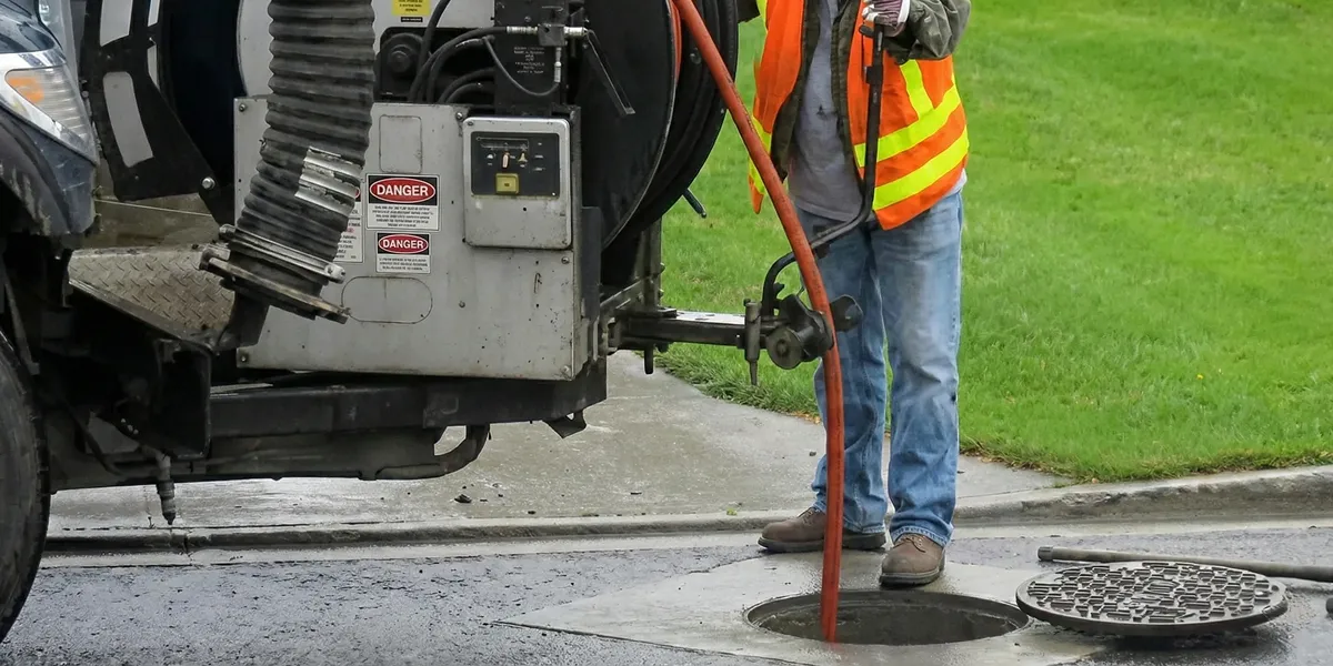 sewage clean up professionals using industrial equipment to remove contaminated wastewater in Boca Raton, FL